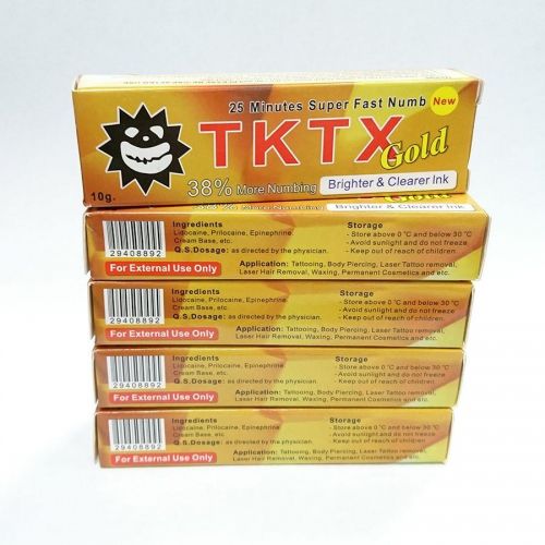 Результативный TKTX Gold 38%, Крем - анестетик, 10g заказать в интернет магазине